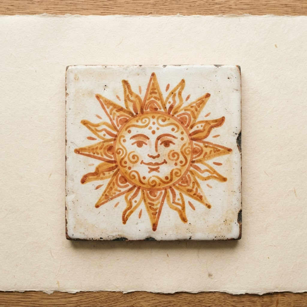 Pequeno Sol — Ochre & Terracotta tile